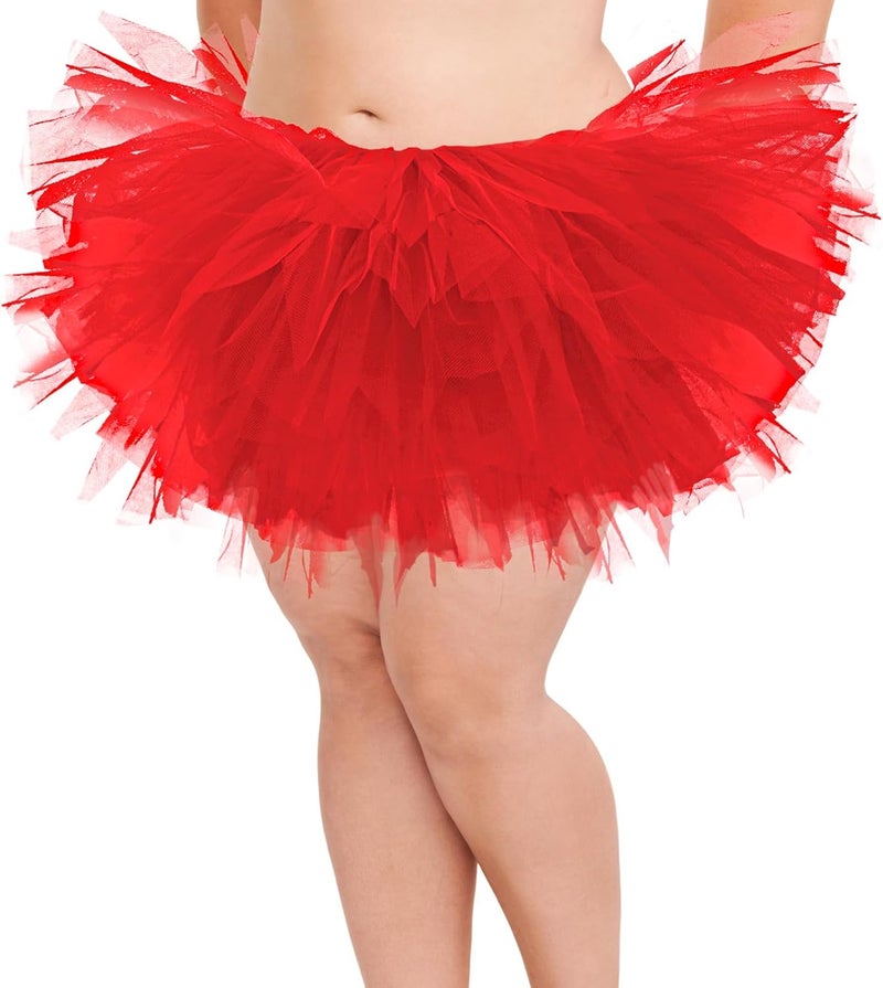 Fynnsure 5 Layers Plus Size Tutu Skirts for Women Extra Large Tulle Skirt 80s Adult Tutu Skirts Tutus Halloween Costumes - Image 1